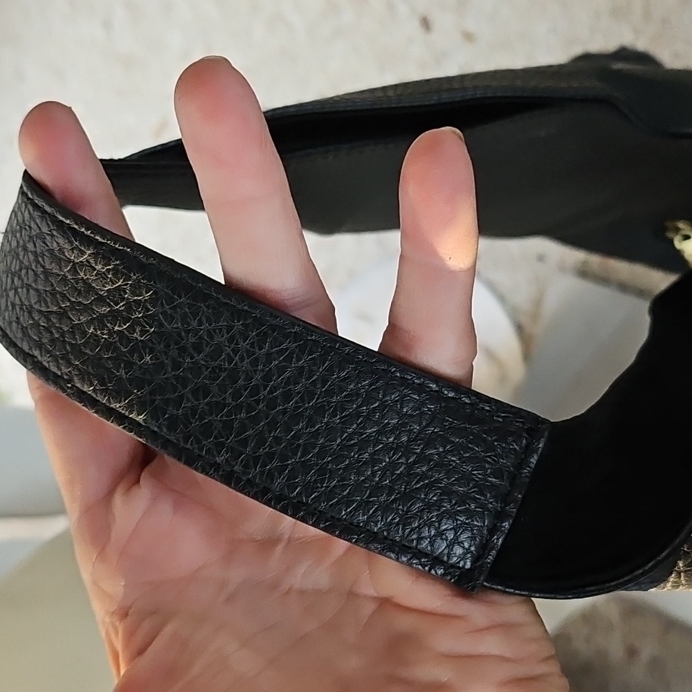 STEVE MADDEN Black Faux Leather Shoulder Large Hobo Shoulder Bag Tassel Charm - Picture 8 of 12